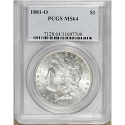 1881-O $1 MS64 PCGS