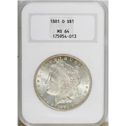 1881-O $1 MS64 NGC