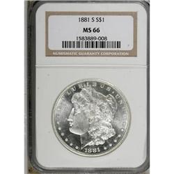1881-S $1 MS66 NGC