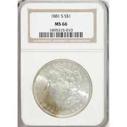 1881-S $1 MS66 NGC