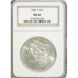 1881-S $1 MS66 NGC