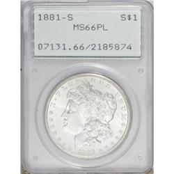 1881-S $1 Prooflike MS66 PCGS