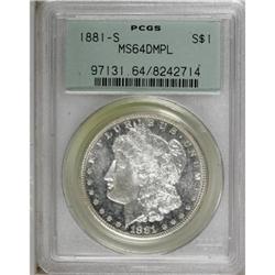 1881-S $1 Deep Mirror Prooflike MS64 PCGS