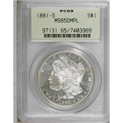 1881-S $1 Deep Mirror Prooflike MS65 PCGS