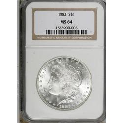 1882 $1 MS64 NGC