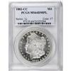 Image 1 : 1882-CC $1 Deep Mirror Prooflike MS64 PCGS