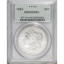 1883 $1 Deep Mirror Prooflike MS63 PCGS