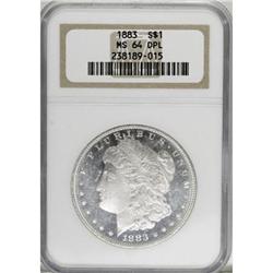 1883 $1 Deep Mirror Prooflike MS64 NGC