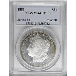 1883 $1 Deep Mirror Prooflike MS64 PCGS