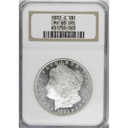 1883-O $1 Deep Mirror Prooflike MS65 NGC