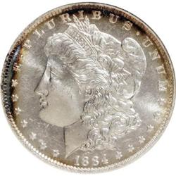 1884-O $1 Deep Mirror Prooflike MS65 ANACS