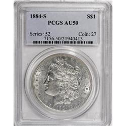 1884-S $1 AU50 PCGS