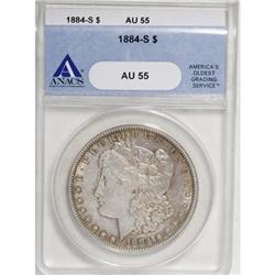 1884-S $1 AU55 ANACS