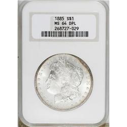 1885 $1 Deep Mirror Prooflike MS64 NGC