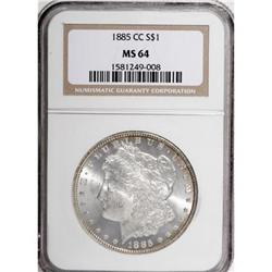 1885-CC $1 MS64 NGC
