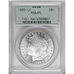 1885-CC $1 Prooflike MS64 PCGS