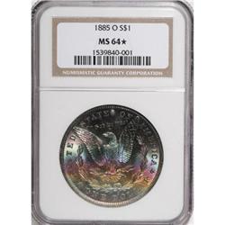 1885-O $1 MS64 NGC