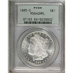1885-O $1 Deep Mirror Prooflike MS64 PCGS