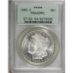 1885-O $1 Deep Mirror Prooflike MS64 PCGS