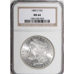 1885-S $1 MS64 NGC