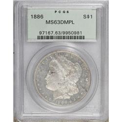 1886 $1 Deep Mirror Prooflike MS63 PCGS