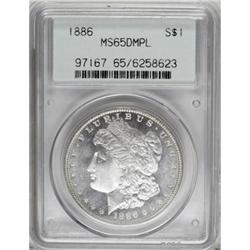 1886 $1 Deep Mirror Prooflike MS65 PCGS