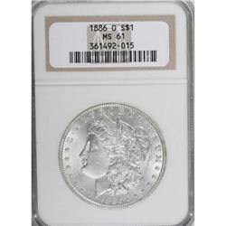 1886-O $1 MS61 NGC