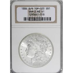 1886-S $1 MS61 NGC