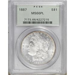 1887 $1 Prooflike MS66 PCGS