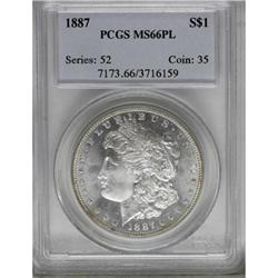 1887 $1 Prooflike MS66 PCGS