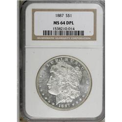 1887 $1 Deep Mirror Prooflike MS64 NGC