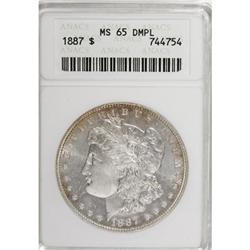 1887 $1 Deep Mirror Prooflike MS65 ANACS