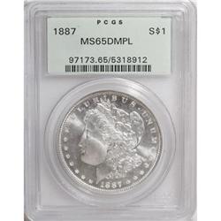 1887 $1 Deep Mirror Prooflike MS65 PCGS
