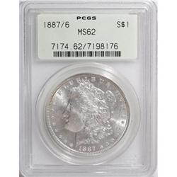 1887/6 $1 MS62 PCGS