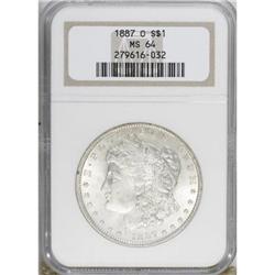 1887-O $1 MS64 NGC