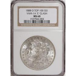 1888-O $1 MS60 NGC