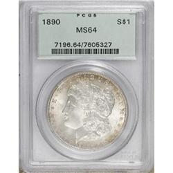1890 $1 MS64 PCGS
