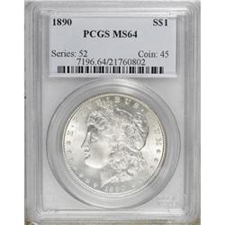 1890 $1 MS64 PCGS