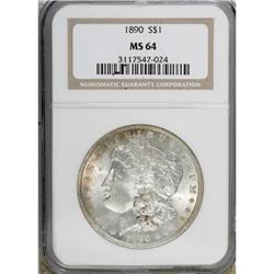 1890 $1 MS64 NGC