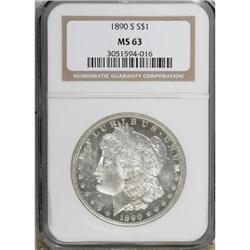1890-S $1 MS63 NGC