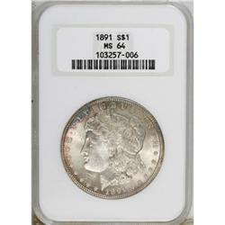 1891 $1 MS64 NGC
