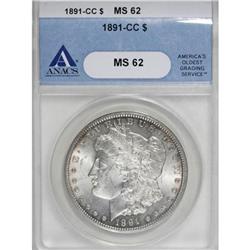 1891-CC $1 MS62 ANACS