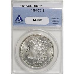 1891-CC $1 MS62 ANACS
