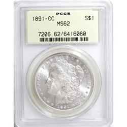 1891-CC $1 MS62 PCGS