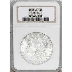 1892-O $1 MS64 NGC