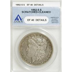 1892-S $1 XF40 ANACS