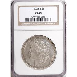 1892-S $1 XF45 NGC