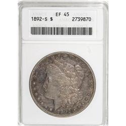 1892-S $1 XF45 ANACS