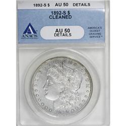 1892-S $1 AU50 ANACS