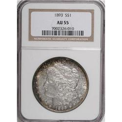 1893 $1 AU55 NGC